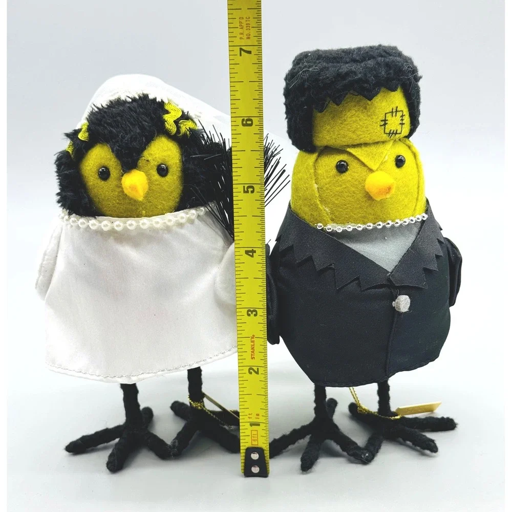 Target Halloween Featherly Friends Gomez Freda Bird Set 2023 Frankenstein
